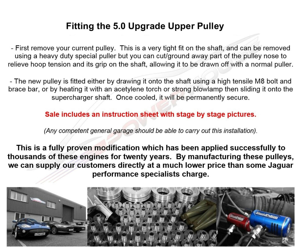 Powerhouse Jaguar XJ Sport / Sentinal / Ultimate 5.0 Supercharger Upper
