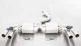 Remus Audi RS3 (2015+) - Stainless Steel Resonated Cat back System with 4 tail pipes Ø 84 mm angled, rolled edge, chromed - Panthera Performance Supplies